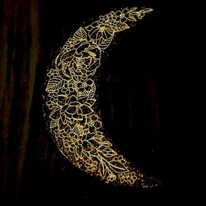 Epoxy Crescent Moon